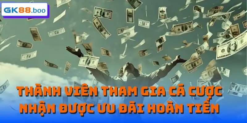 Thành viên tham gia cá cược nhận được ưu đãi hoàn tiền
